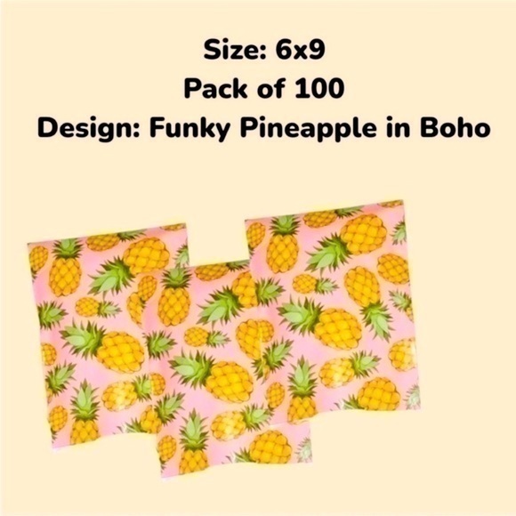Other - Summertime 🌼 6x9 Pack of 100 Pack! Funky Pineapple Boho! Shipping Supplies